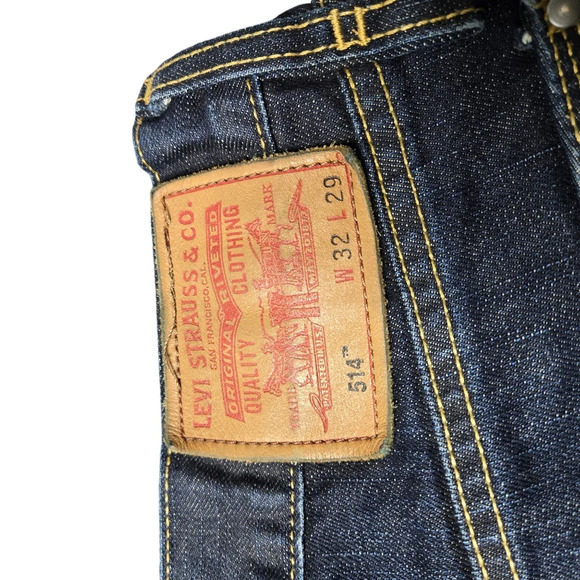Levi's 514 Slim Straight Men's Jean 32x29 - Picture 3 of 5